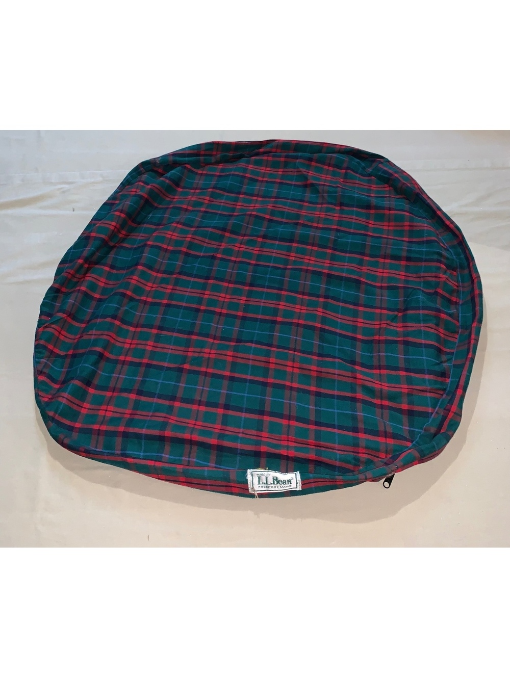 L.L.Bean Plaid Pet Bed Cover